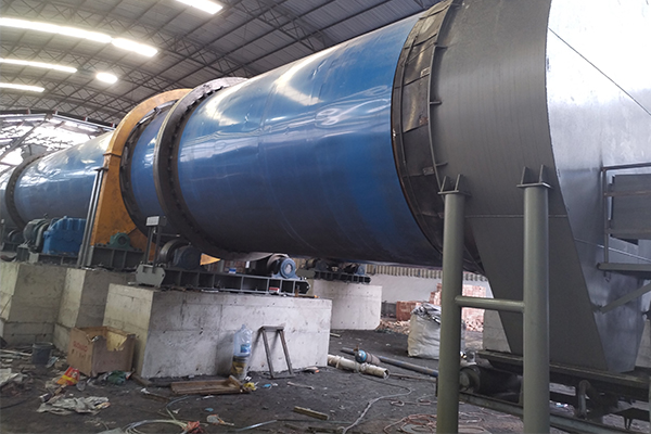 寧夏煤泥烘干機項目安裝實拍現場 寧夏煤泥烘干機項目安裝實拍現場