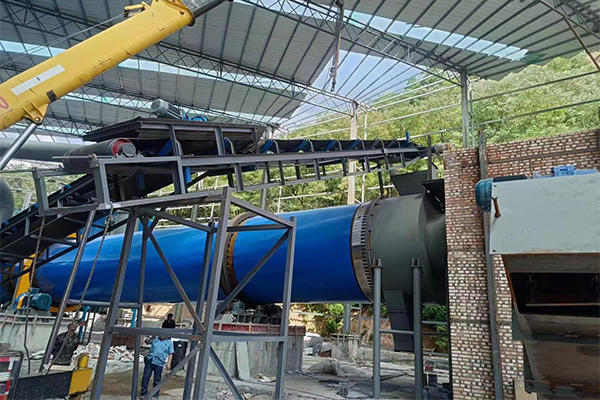 陜西咸陽煤泥烘干機械項目安裝現場 陜西咸陽煤泥烘干機械項目安裝現場