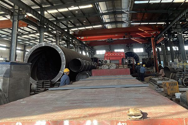 1200噸礦石烘干機項目裝車發貨