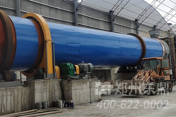 山西壽陽煤泥烘干機生產線安裝現場情況