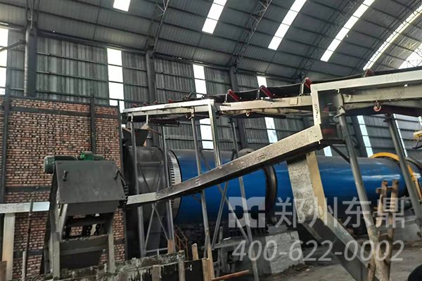 陜西誼豐煤泥烘干機項目安裝現場