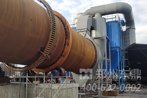 山西朔州大型煤泥烘干機設備安裝現場