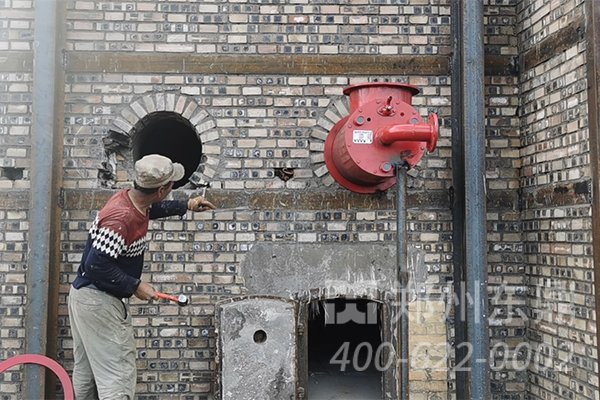 山西利森煤泥烘干機燃氣爐制造現(xiàn)場