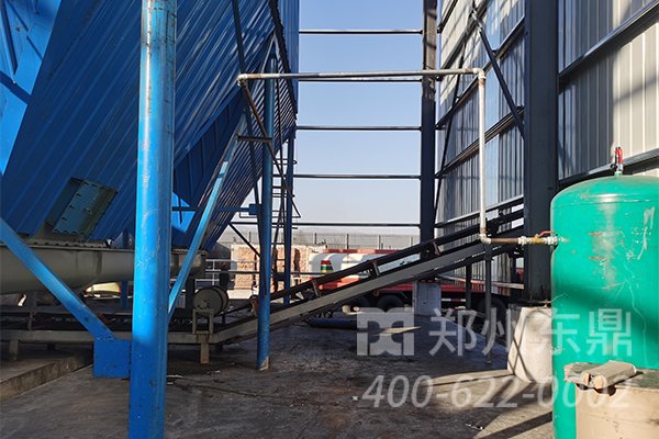 煤泥烘干機生產線試機現場