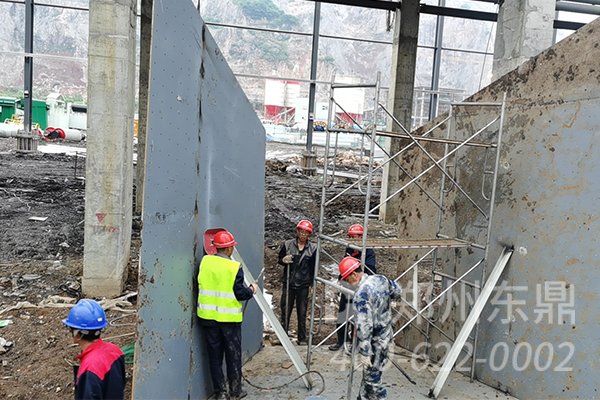 內蒙古煤泥烘干機安裝現場