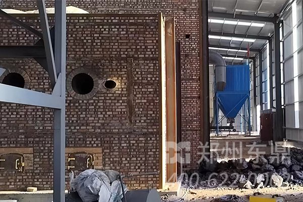山西大同煤泥烘干機械安裝現場